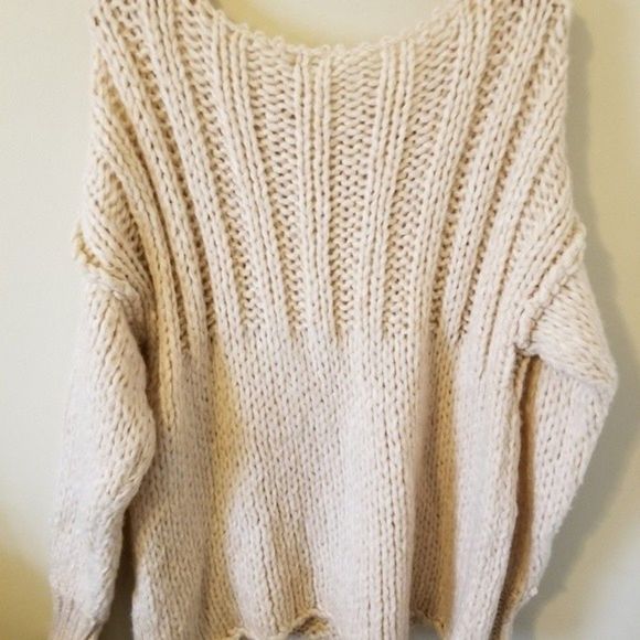 Free People Be There Pullover Cozy Sweater Cream - Picture 9 of 12